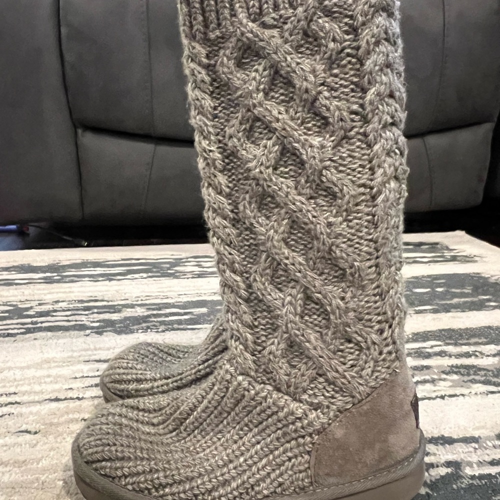 UGG Charcoal Knit Boots